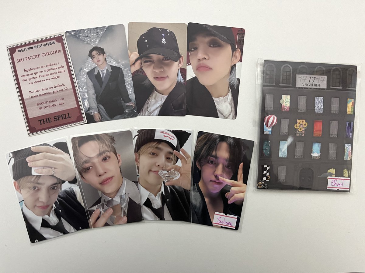 ⋆౨ৎ˚⟡˖ ࣪ Feedback positivo para <a href="/woozynhos/">izze(ncomendas)</a> e <a href="/gyuvinart/">@gyuvinart</a> pelas cegs do svt. Elas sempre são muito cuidadosas e atenciosas com tudo. O pacotinho chegou perfeito e muito bem embalado. Muito obrigada <3