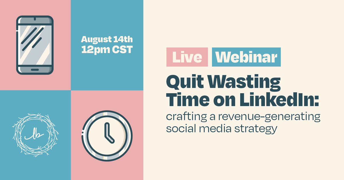 LittleBirdMktg's tweet image. 🔎 Feeling lost in LinkedIn limbo? 

Register for our webinar on August 14th to transform your profile from &quot;meh&quot; to &quot;marvelous,&quot; and watch the engagement soar! hubs.ly/Q02K52QN0

#littlebirdmarketing #socialinfluence #linkedinnetworking #linkedinforbusiness #linkedinleads