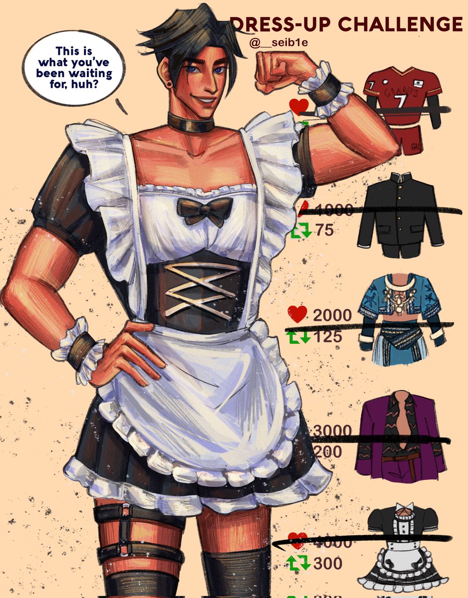 Ken Sato in a Maid outfit ✨