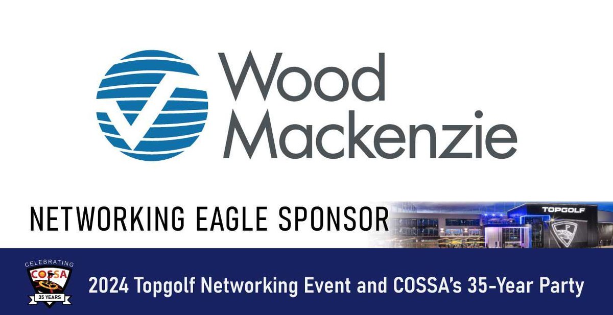 COSSA (@cosolarstorage) on Twitter photo We're excited to have <a href="/WoodMackenzie/">Wood Mackenzie</a> as a 2024 Topgolf Eagle Sponsor! Wood Mackenzie is a leading global data and analytics solutions provider for the energy transition.
Learn the latest Wood Mac developments Aug. 22nd in Thornton, CO. #TG24 #COsolar topgolf.cossa.co We're excited to have <a href="/WoodMackenzie/">Wood Mackenzie</a> as a 2024 Topgolf Eagle Sponsor! Wood Mackenzie is a leading global data and analytics solutions provider for the energy transition.
Learn the latest Wood Mac developments Aug. 22nd in Thornton, CO. #TG24 #COsolar topgolf.cossa.co
