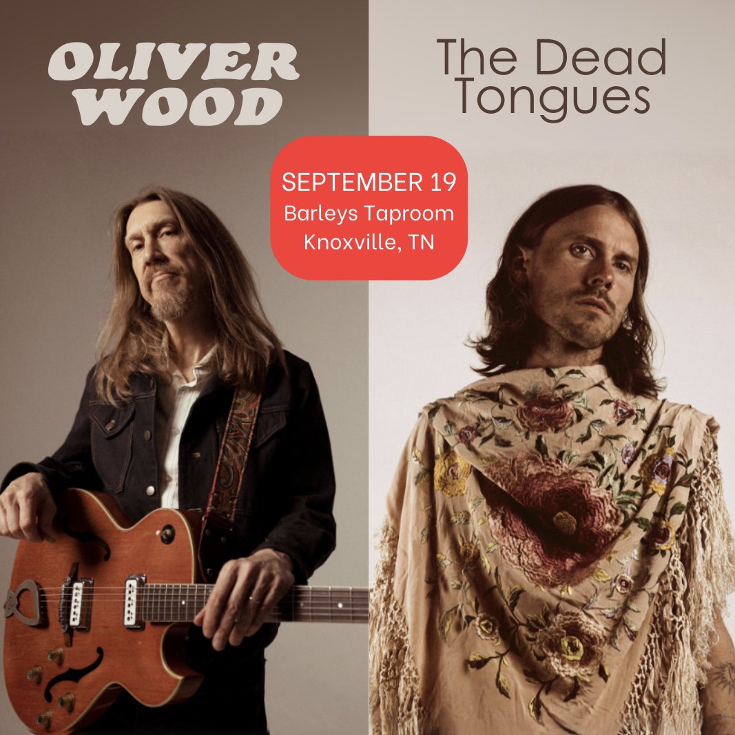 Oliver Wood (@oliverwoodmusic) on Twitter photo Adding another date to my mini-run in September - a co-headline show with <a href="/thedeadtongues/">The Dead Tongues</a> at <a href="/KnoxBarleys/">KnoxBarleys</a> on 9/19. Super excited for this one! Tickets and info are available now at oliverwoodmusic.com.
#OliverWood #KnoxvilleLiveMusic #TheDeadTongues Adding another date to my mini-run in September - a co-headline show with <a href="/thedeadtongues/">The Dead Tongues</a> at <a href="/KnoxBarleys/">KnoxBarleys</a> on 9/19. Super excited for this one! Tickets and info are available now at oliverwoodmusic.com.
#OliverWood #KnoxvilleLiveMusic #TheDeadTongues