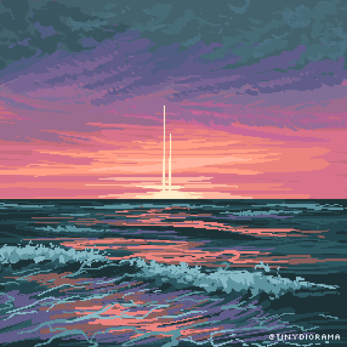 tinydiorama's tweet image. in the distance.

#pixelart #ドット絵 #pixelartist