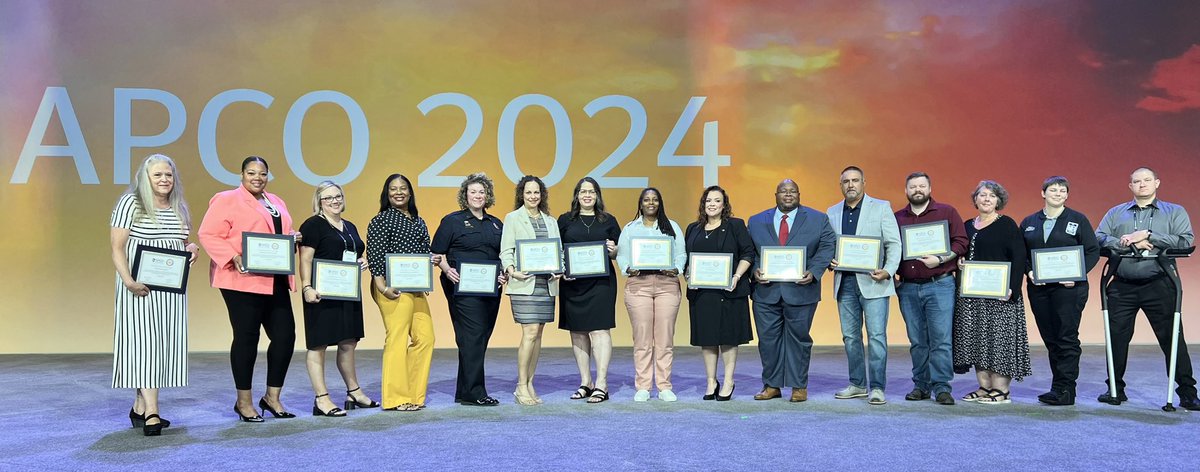 CALEA_org's tweet photo. Congratulations to all agencies recognized at the APCO Distinguished Achiever's Breakfast!  @APCOIntl in Orlando, FL. https://t.co/l6y9AILnZg