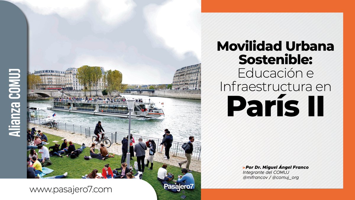⭕️Mientras los Juegos Olímpicos se realizan en #París, nosotros continuamos analizando los sistemas de transporte y los planes que encamina a la ciudad de la luz a contar con una #MovilidadSostenible.

#Lee el texto de <a href="/comuj_org/">comuj</a>  ➡️ acortar.link/3CawvL