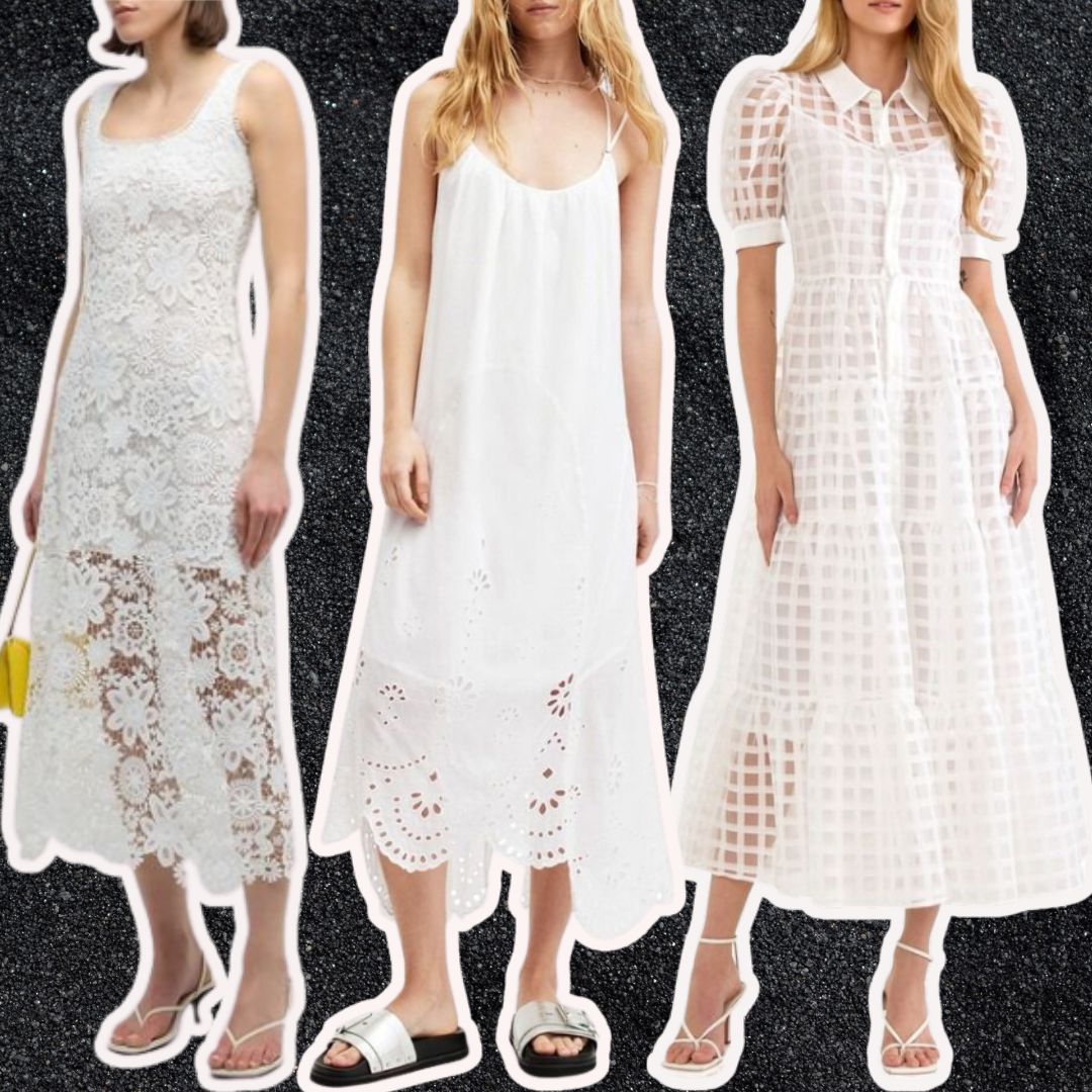 White dresses are the new black (but way cooler). Obsessed.🤍tinyurl.com/mr64tp23 #whitedress #summerfashion #ootd #fashion