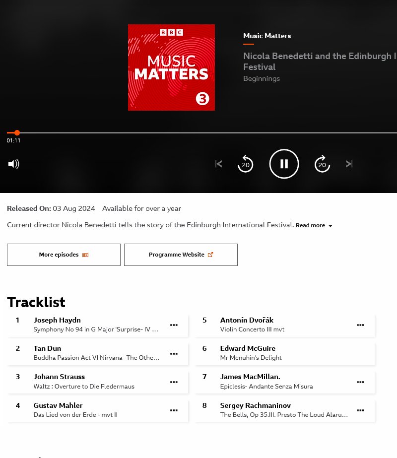 In her history of the Edinburgh International Festival, Nicola Benedetti plays along with our 1985 broadcast of Yehudi Menuhin, The Whistlebinkies &amp; 6 Scots fiddlers (40'40'' in): bbc.co.uk/sounds/play/m0…