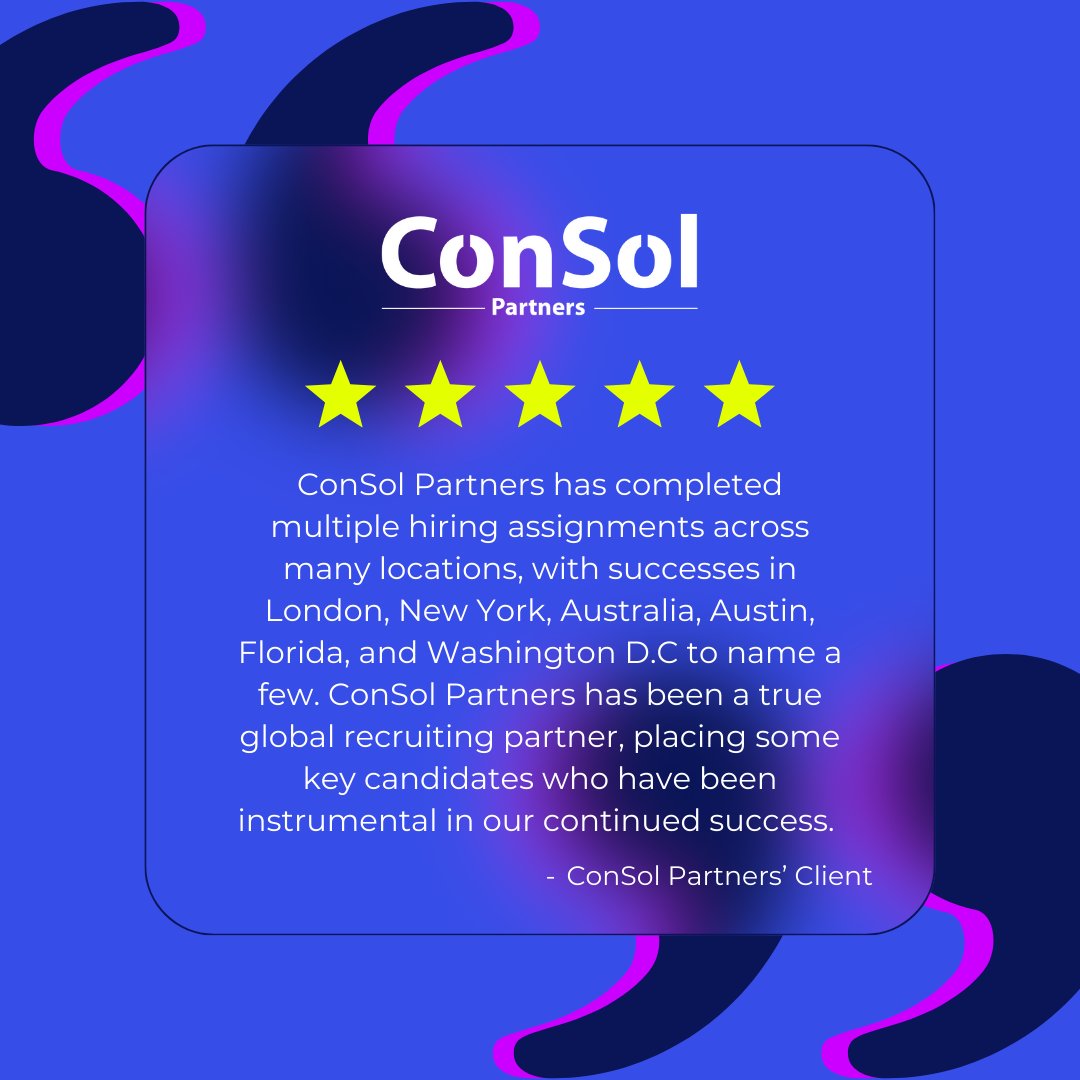 ConSolPartners's tweet image. We partner with industry leaders worldwide, providing a diverse network of professionals. 

You can rely on us for specialized solutions tailored to your specific business requirements  🤝

Reach out to us today👉 bit.ly/3zVY46b 

#TechRecruitment #Recruitment #Partn ...