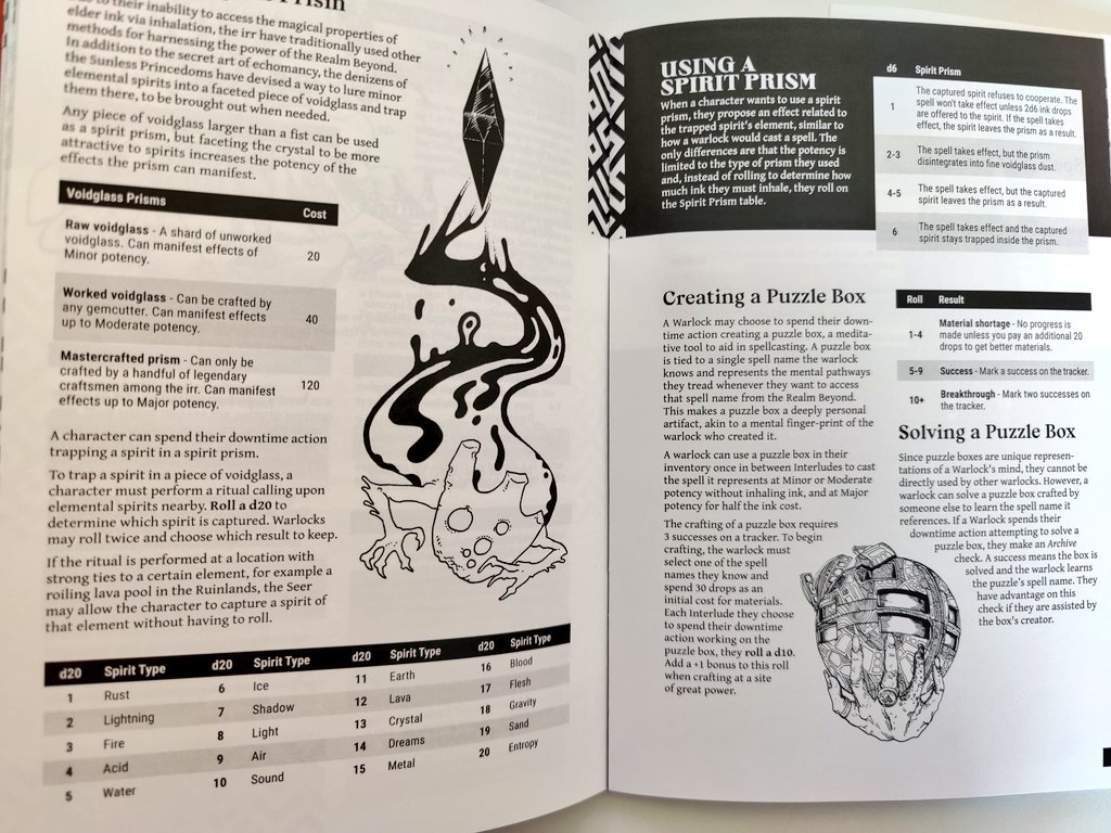 TheInnerMoon's tweet photo. My appreciation to @EmielBoven and the rest of the team at Cult of the Lizard King for these wonderful RPG zines! Always love me some Morrowind-inspired weird fantasy worldbuilding. https://t.co/8ifaqgeg5b