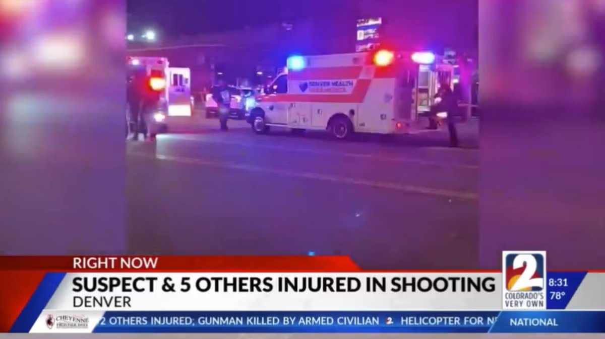 LeylaNFTess's tweet image. Tragic incident in Denver: Police shot 5 bystanders while responding to a man pointing a gun. All injured, including the suspect, are expected to recover. #DenverShooting #PoliceResponse independent.co.uk/news/world/ame…