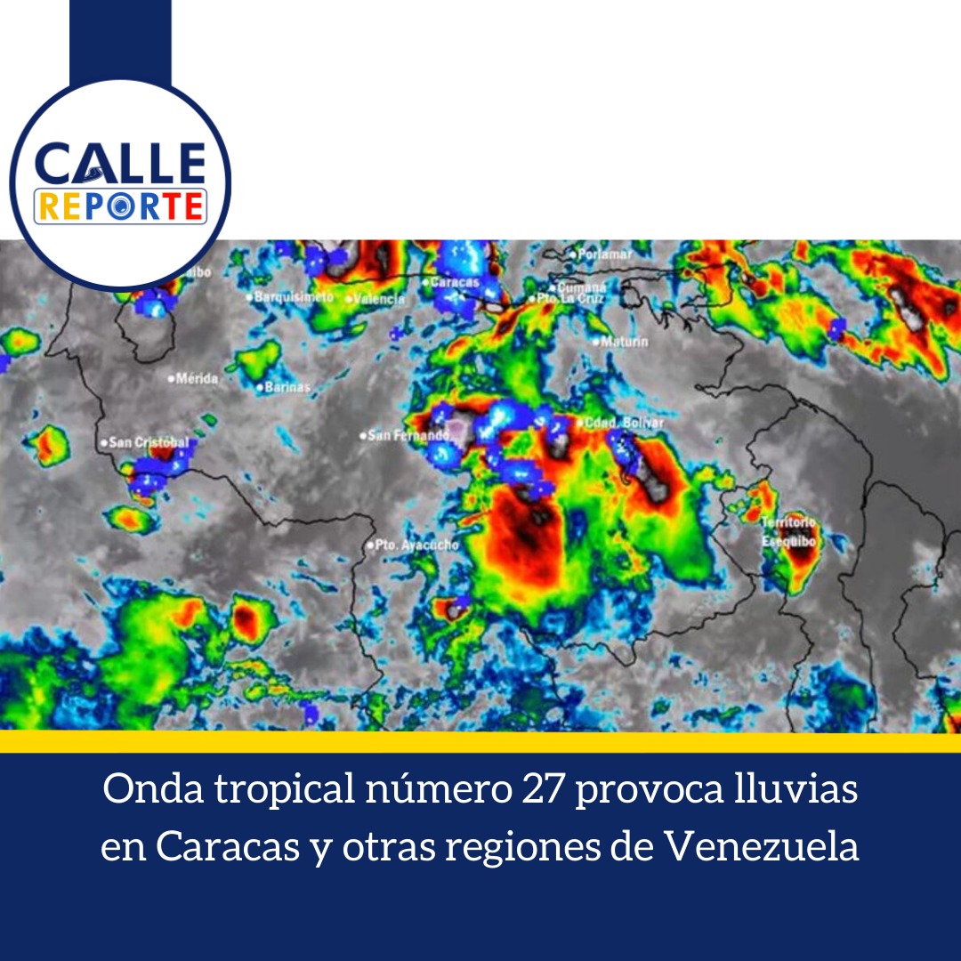 Debido a la llegada de la onda tropical número 27, este lunes se registraron lluvias en Caracas, así como en el oriente y centro del país. Usuarios en redes sociales informaron sobre chubascos en lugares como Maturín, estado Monagas; Altagracia de Orituco, estado Guárico.
#6agost