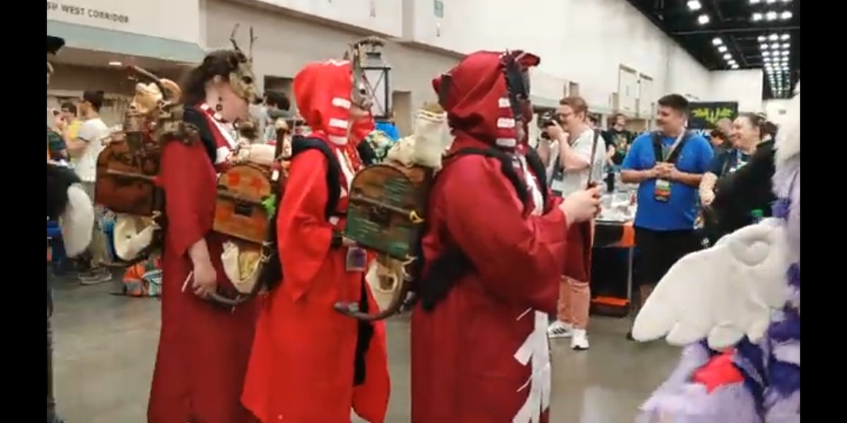 EchoBashful's tweet photo. So much fun! #GenCon2024 #cosplay @cultofthelamb https://t.co/npKTHIN6vs