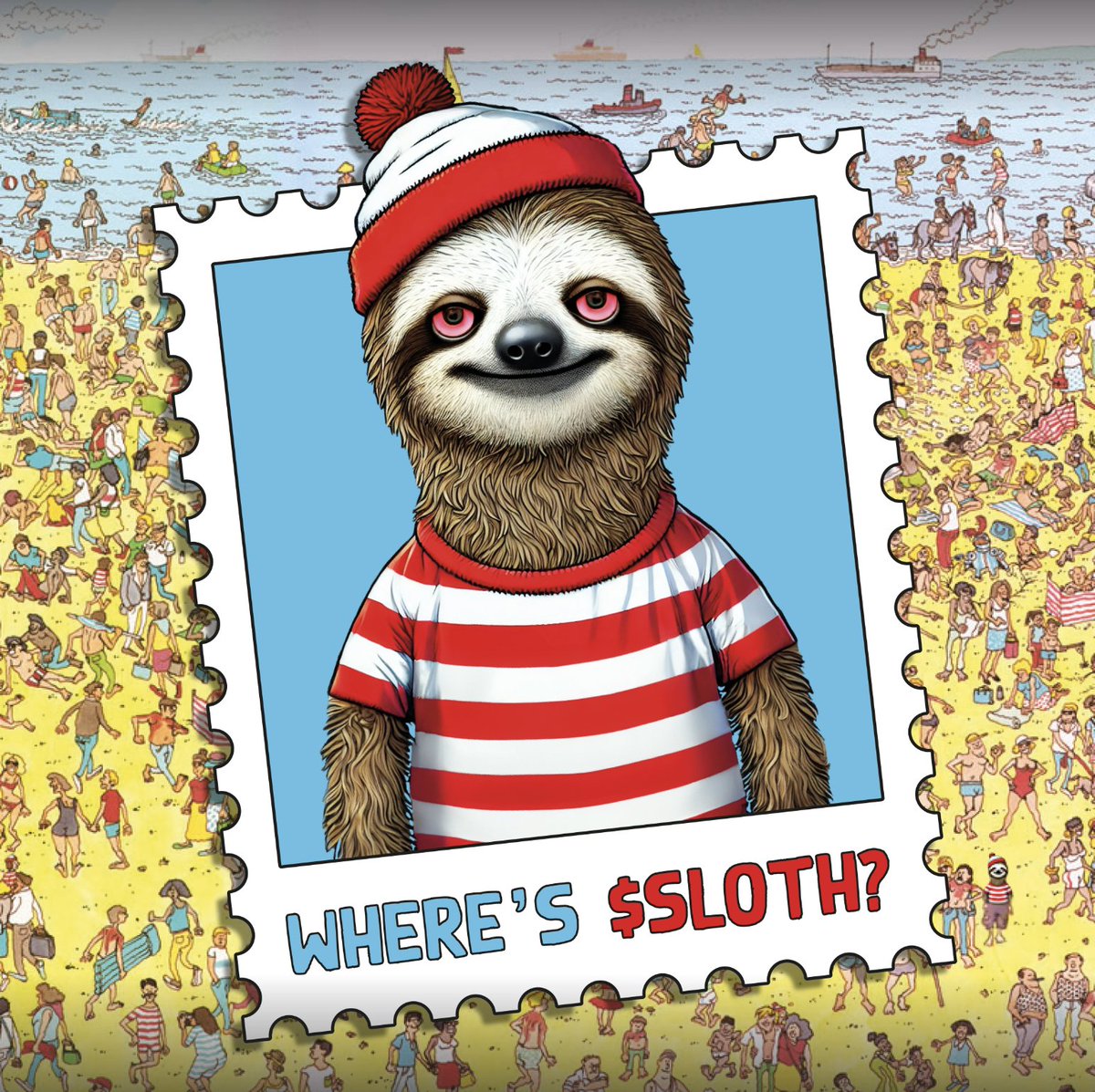 Can you spot $SLOTH in the crowd? He’s hiding better than your last stash. 

#crypto #slothana #communityfirst
