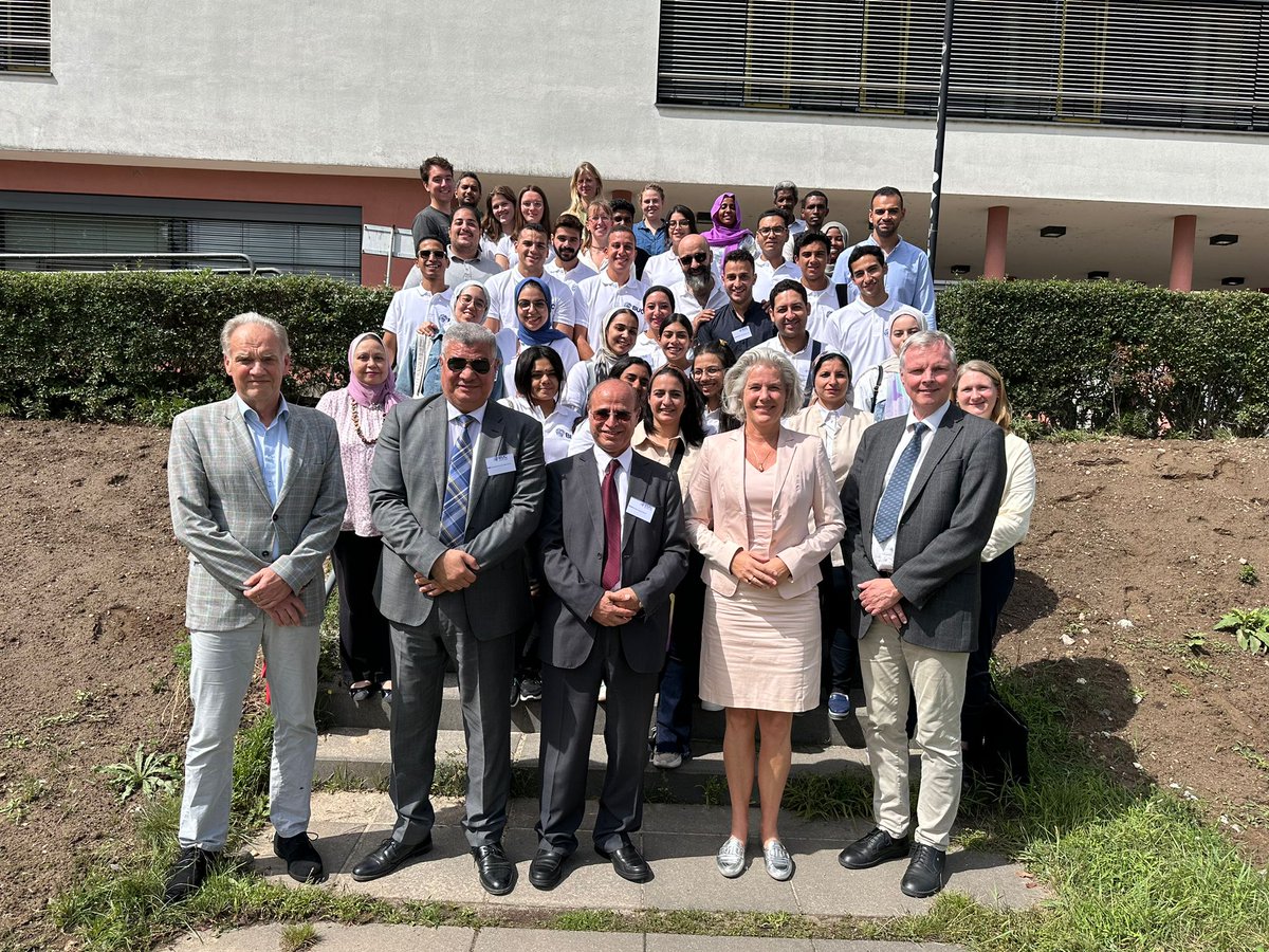 AbrarUniversity's tweet photo. @Dr_AhmedKadle, Rector of @AbrarUniversity, visited @UniLeipzig, Germany, to collaborate with @ahmedAEW on developing an innovative suitcase lab for the diagnosis of hashtag #Trypanosomiasis
DrKadle also met with the Rector of @UniLeipzig, #ProfEva,&amp; Vet College Dean, #ProfThomas https://t.co/Cd94xmbqCU