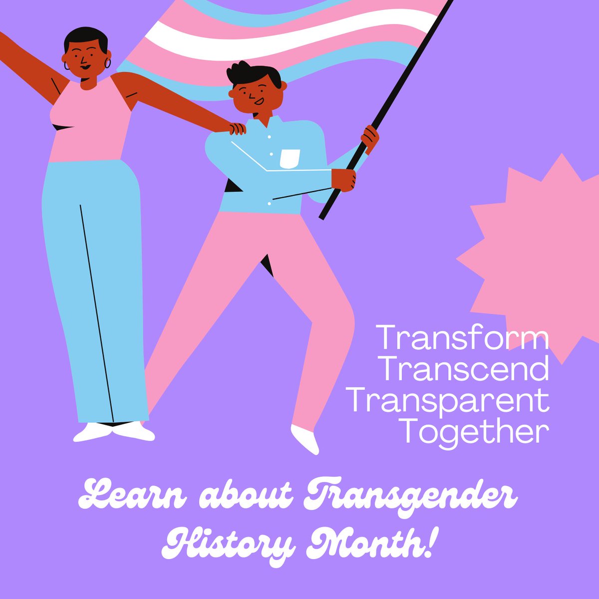 What is Transgender History Month?
Celebrated throughout the month of August, Transgender History Month is a month in which we honor the rich history and contributions of transgender history makers. Learn More at bit.ly/3ywCmWf