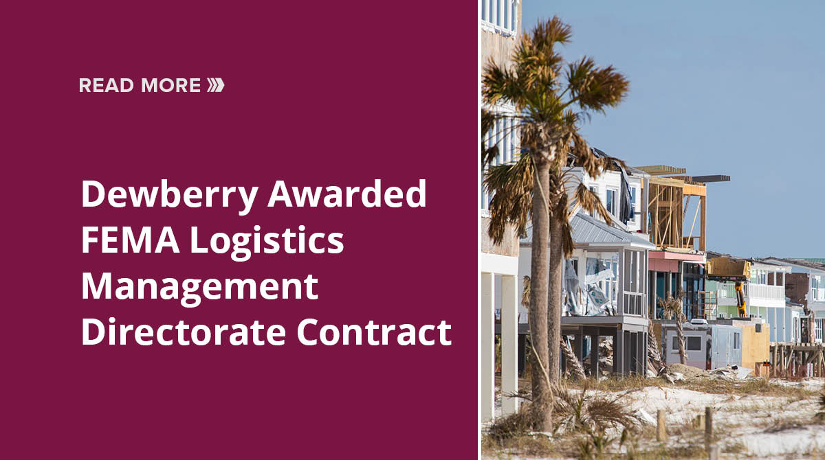 Our firm has been selected by @FEMA to provide logistics planning and construction services under the Logistics Management Directorate (LMD). Click for details: dewberry.com/insights-news/…
#DisasterRecovery #EmergencyManagement #SupplyChain