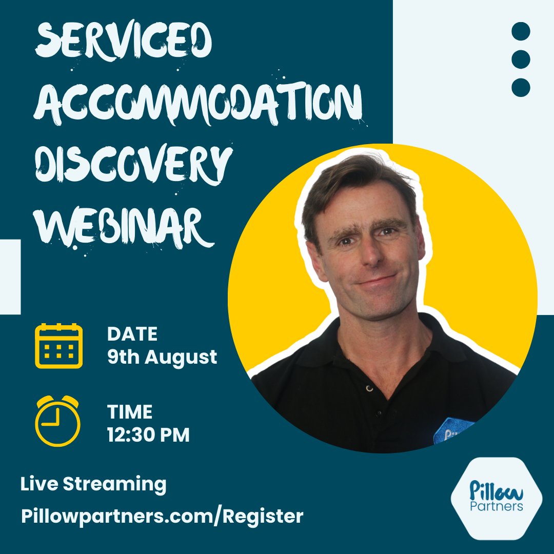 🖥️ Join us for the discovery webinar hosted by Pillow!

This is an exclusive chance for property investors to explore franchise opportunities within the lucrative short-term rental market.

Will you be there? 🤔

📝 pillowpartners.com/Register

#servicedaccommodation #property #lets