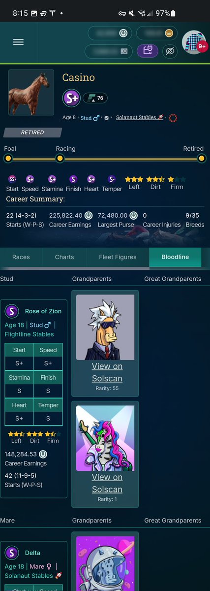 jackedballer's tweet photo. (1/2) STUD COMPARISON! 

CASINO V AMERIKAN EMPIRE.

Prefs: Casino 6.5 v AE 6. Slight advantage Casino

Grade: Cas-2 S+ AE +4 S. This is a Draw

Bloodline: Cas is more usable as only ASTRO and rose but he is a gen 1. AMERIKAN is a gen 2, the pfps fall off his progeny. Draw https://t.co/Me0yN89W45