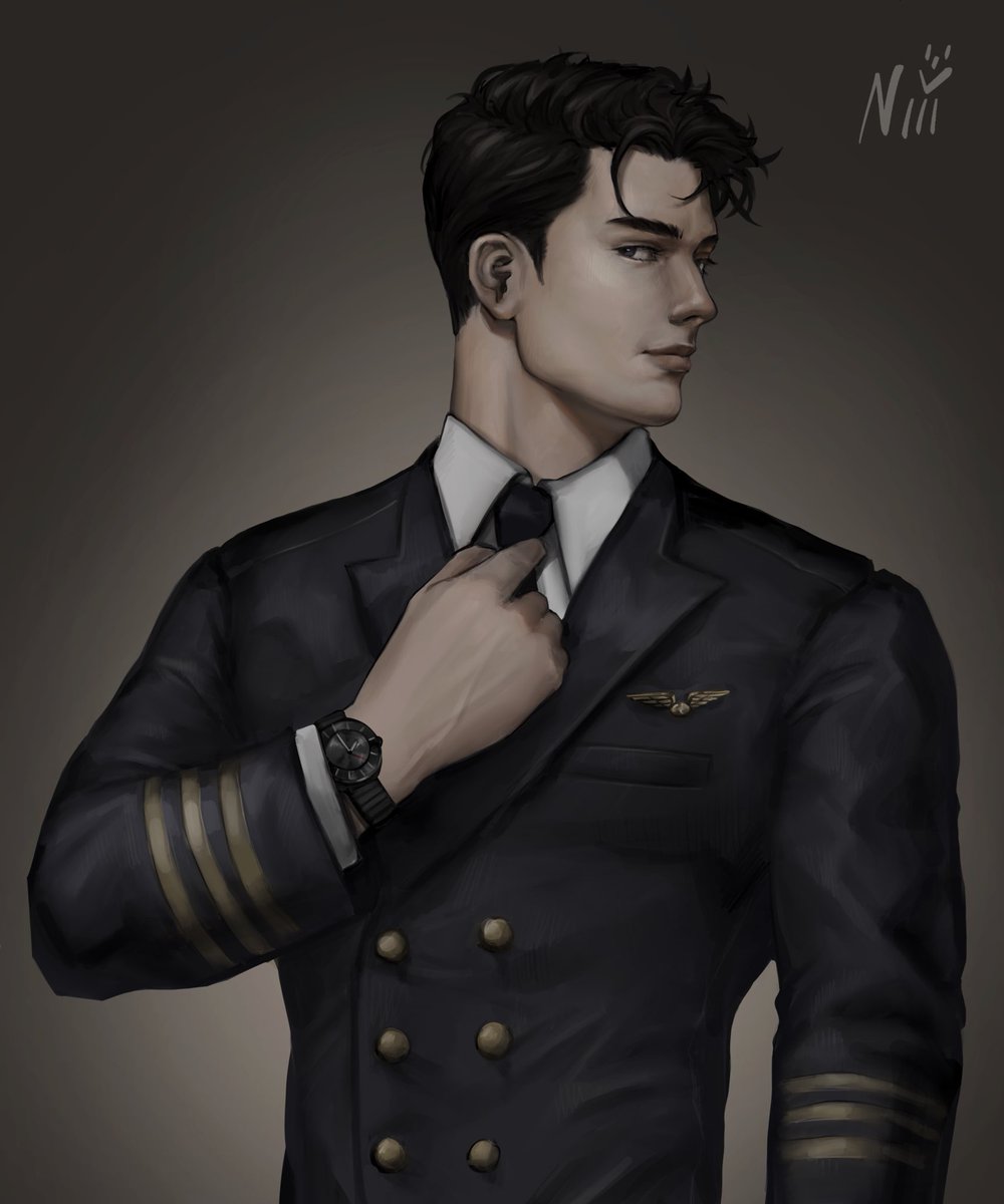 niti_gallery's tweet photo. Mr.Pilot✈️
#art #portrait #oc https://t.co/YQvaFuVGAm