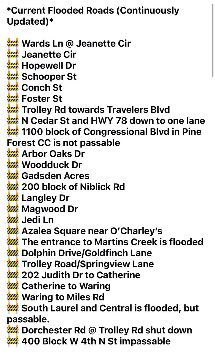 ⚠️Updated Road Closures⚠️