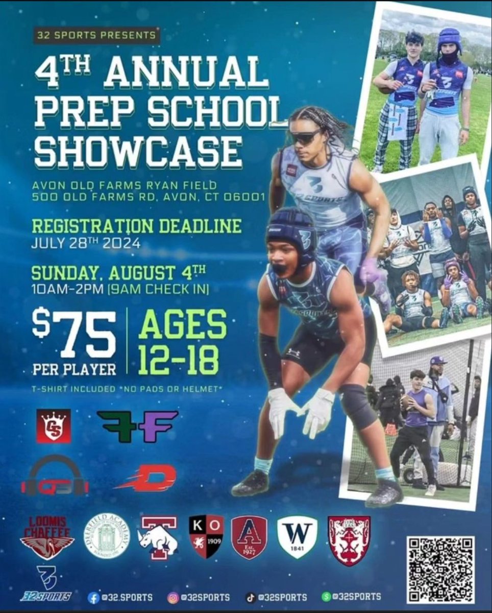 A little late but had a great time at the 32 Sports Showcase last sunday at AOF. Was able to compete with a lot of talented athletes, also had a lot of good conversations with some of the schools that were there.

<a href="/32Sports1/">32Sports</a> 
<a href="/TaftFootballCT/">Taft Football</a> 
<a href="/topctathletes/">TopCTAthletes</a> 
<a href="/jeff_papazian/">Coach Papazian</a>