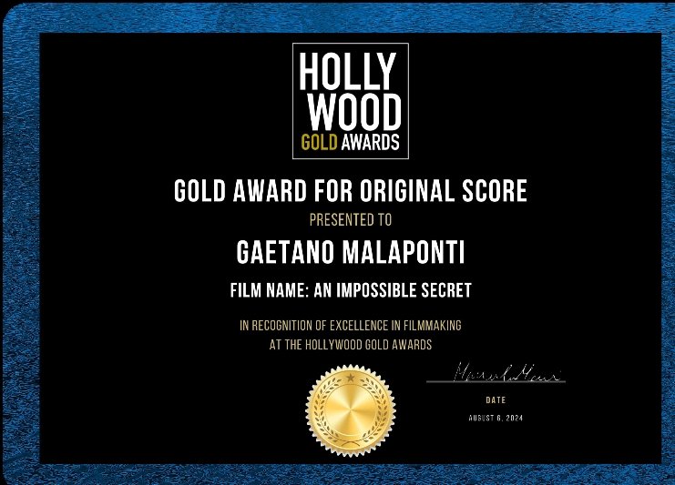 Gae41Gae's tweet photo. Wow!!! 😮 🎶👍

Thank you to Sofia Sotiria Mavrou for submitting my score.

The film "An Impossible Secret" will be screened at the following theatre in L.A.  https://t.co/N1EFzcdHk1

#hollywood #goldaward #originalscore https://t.co/P8zvm34Ru4