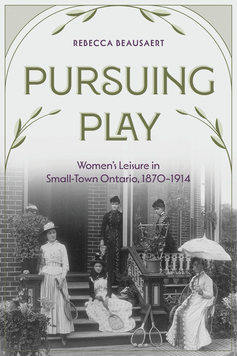 One month from today my first book, Pursuing Play: Women's Leisure in Small-Town Ontario, 1870-1914, will be published by <a href="/umanitobapress/">U of Manitoba Press</a>. Beyond excited to see it in print!! Available for pre-order now. A short excerpt can be found on the UMP site: uofmpress.ca/blog/pursuing-…