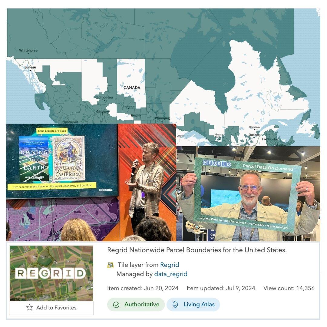 regridapp's tweet image. Last month, the Regrid team was on fire! From announcing our  partnership with @Esri to going international with #CanadaParcelData, we didn&apos;t stop. Catch up on all our announcements and more by visiting our site - hubs.li/Q02JNFWn0

#Regrid #Esri #CanadaParcelData #GIS