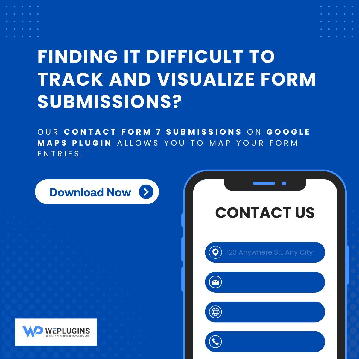 weplugins's tweet image. Finding it hard to track and manage your form entries? 🌍 Our Contact Form 7 Submissions on Google Maps plugin lets you easily visualize your form submissions on a map. Simplify your data management and gain better insights!

👉 buff.ly/4dhgixB 

#ContactForm7