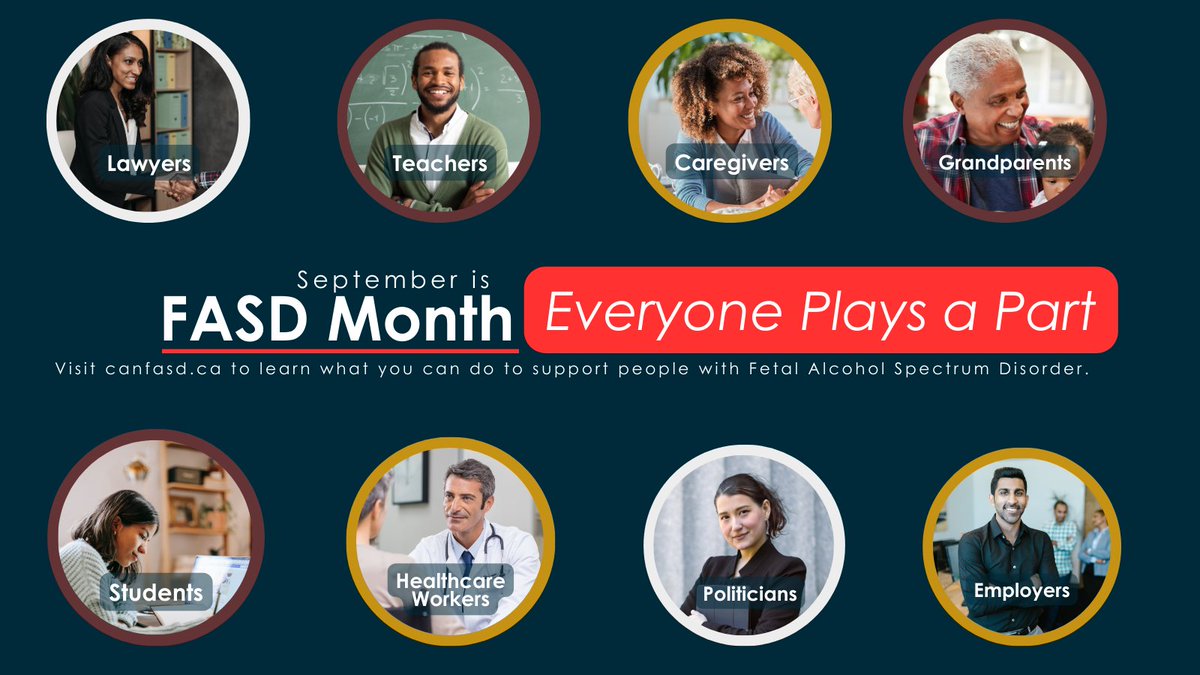 CanFASD's tweet photo. FASD Month 2024's theme is #EveryonePlaysAPart. 

It goes beyond framing FASD as an individual issue, as the impacts of FASD matter to the whole community. We all have a part to play and need to work together to spark change.

Get ready for September: https://t.co/nXHyAm8VbL https://t.co/aVSEz5ZtEn