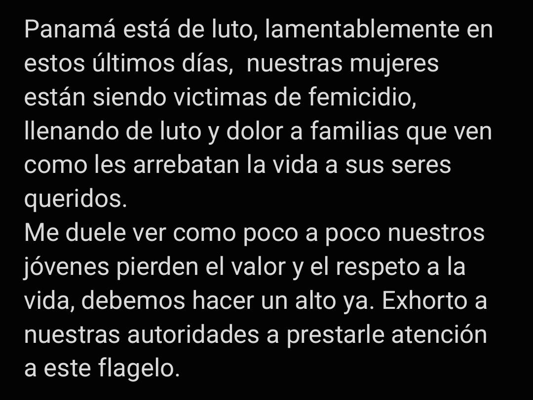 #panamadeluto #nomasviolencia