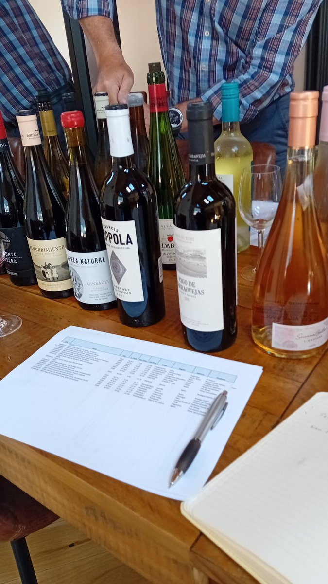 Sampling 'materials' for my wine list @crushdurham. Getting there! Salud 🇸🇪👍🍷