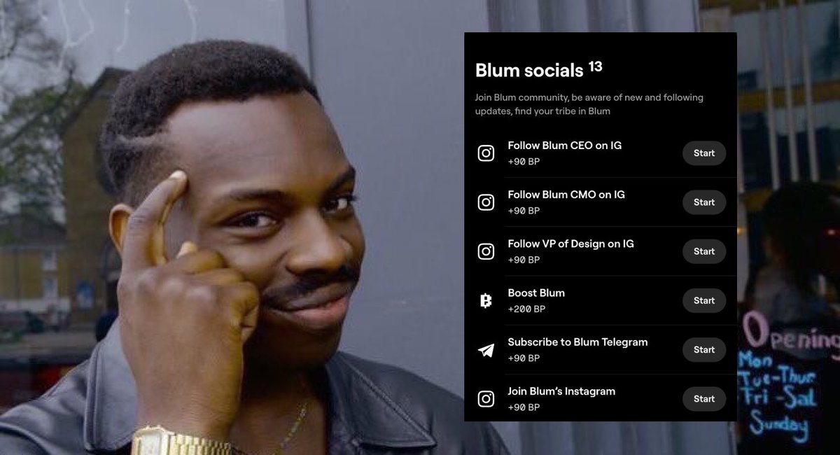 Blum tweet media