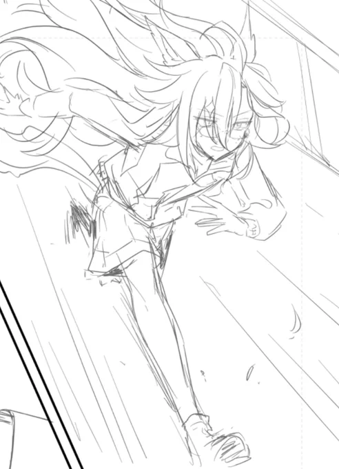 ちゃんとジャニトレ♀描いてるよwip 