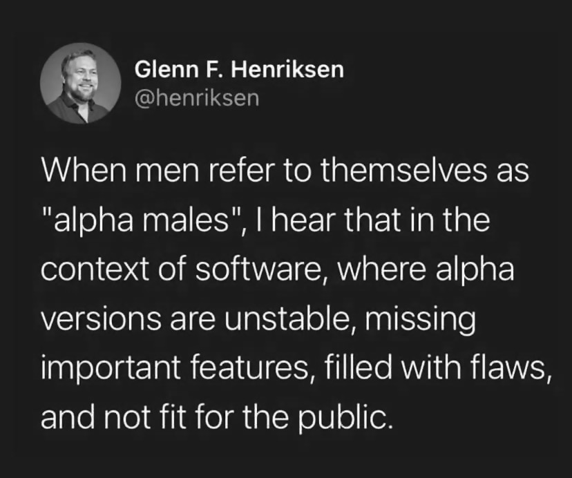 Alpha males…