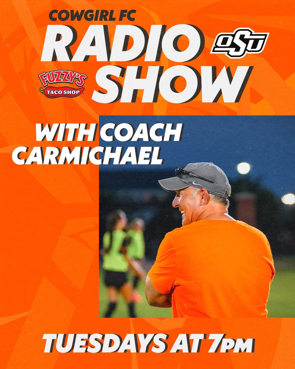 Cowboy Sports Network (@cowboysportsnet) on Twitter photo We're back with the Coach Carmichael Weekly Radio Show at <a href="/fuzzystacoshop/">Fuzzy's Taco Shop</a>! Join us every Tuesday in person at 7pm or listen live on the Varsity App!⚽️
#GoCowgirls We're back with the Coach Carmichael Weekly Radio Show at <a href="/fuzzystacoshop/">Fuzzy's Taco Shop</a>! Join us every Tuesday in person at 7pm or listen live on the Varsity App!⚽️
#GoCowgirls