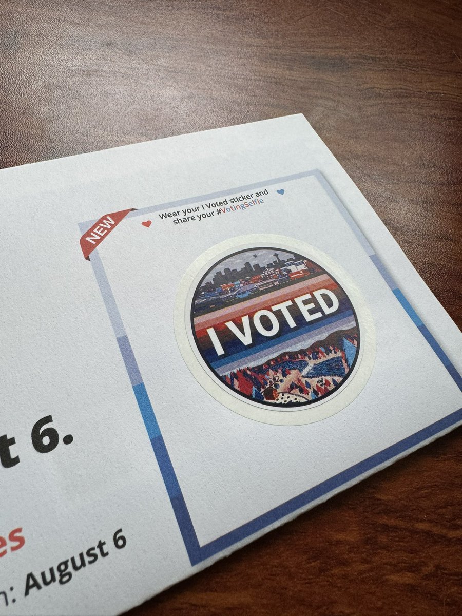 We may be vote by mail in Washington but now we finally get “I voted” stickers. Democracy is healing 🙏. 

(Also don’t forget to turn in your ballots today or else your sticker doesn’t count)