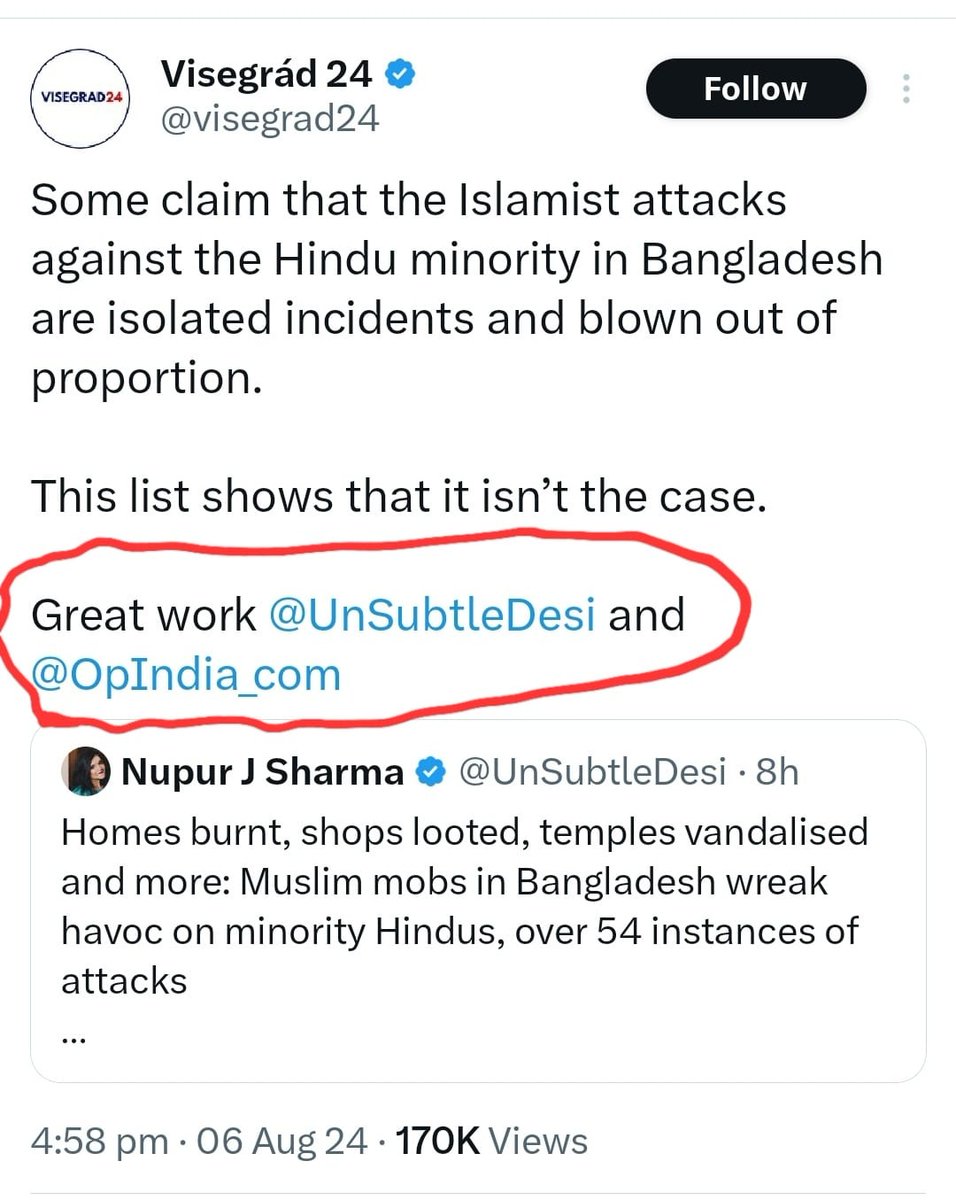 MrSinha_'s tweet image. Good work by @unsubtledesi  @opindia_com. They are documenting the Hindu genocide in Bangladesh and helped the news to get international traction.

This is why ISIS toilet cleaner gang attack them, and why I always support them.