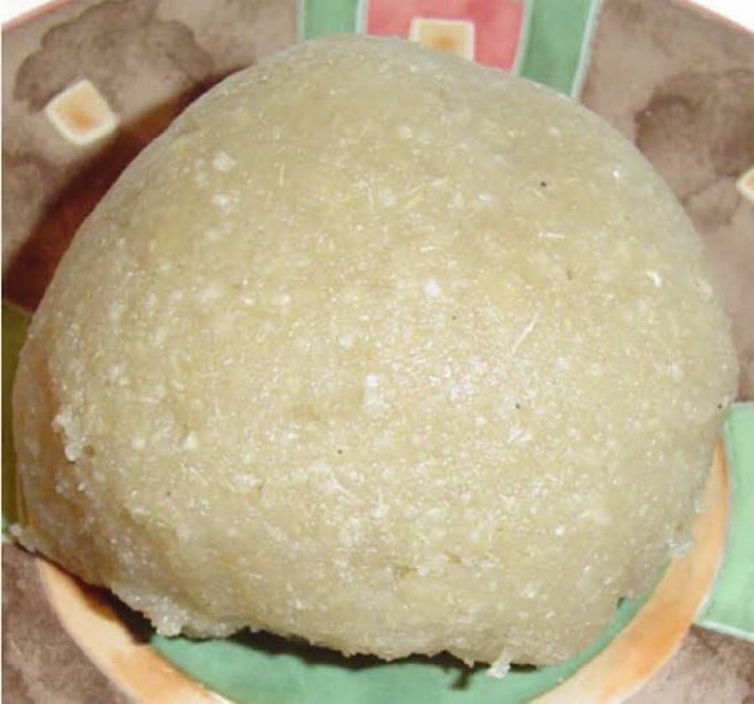 Na the real go and warm eba chop be this 😂