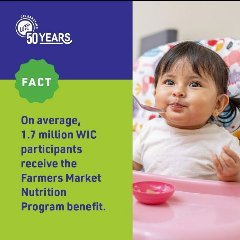 #DYK the DC #WIC Farmer's Market Nutrition Program (FMNP) runs from June 1 through November 30 providing each eligible DC WIC Participant with $50 to use at participating markets? To learn more and find your local market, visit dcwic.org/fmnp
