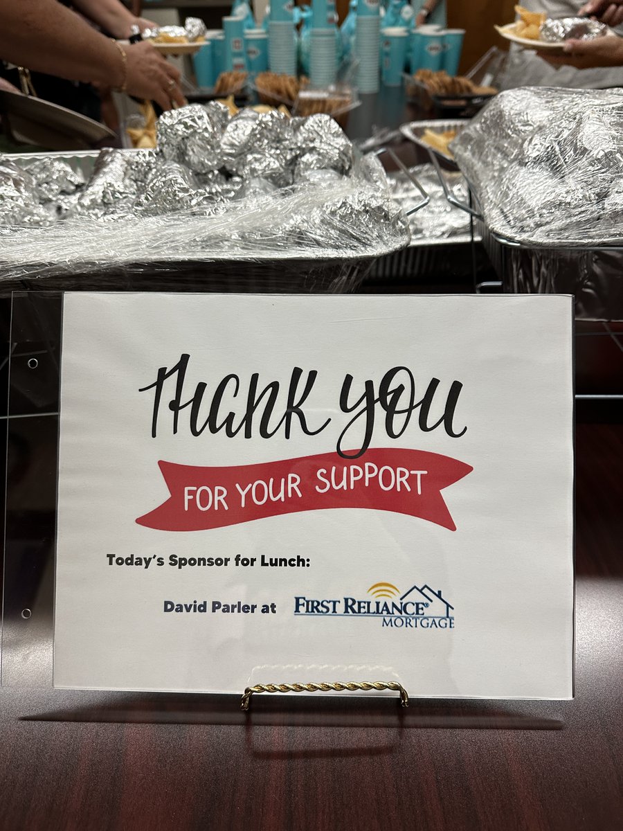 Thank you to David Parler at First Reliance Mortgage for providing a delicious lunch from Moe's for our staff today! We appreciate your generosity! #HWES #discovertheheroinyou #OurD5Story