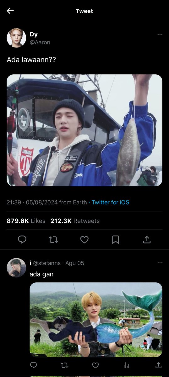 What if 
Dylan nekat pergi ke kedai mba ana dan aaron nekat pergi mancing di sela sela resepsi pernikahan mereka

Hyunjeong hyunin onetweet au 
©_hajegf