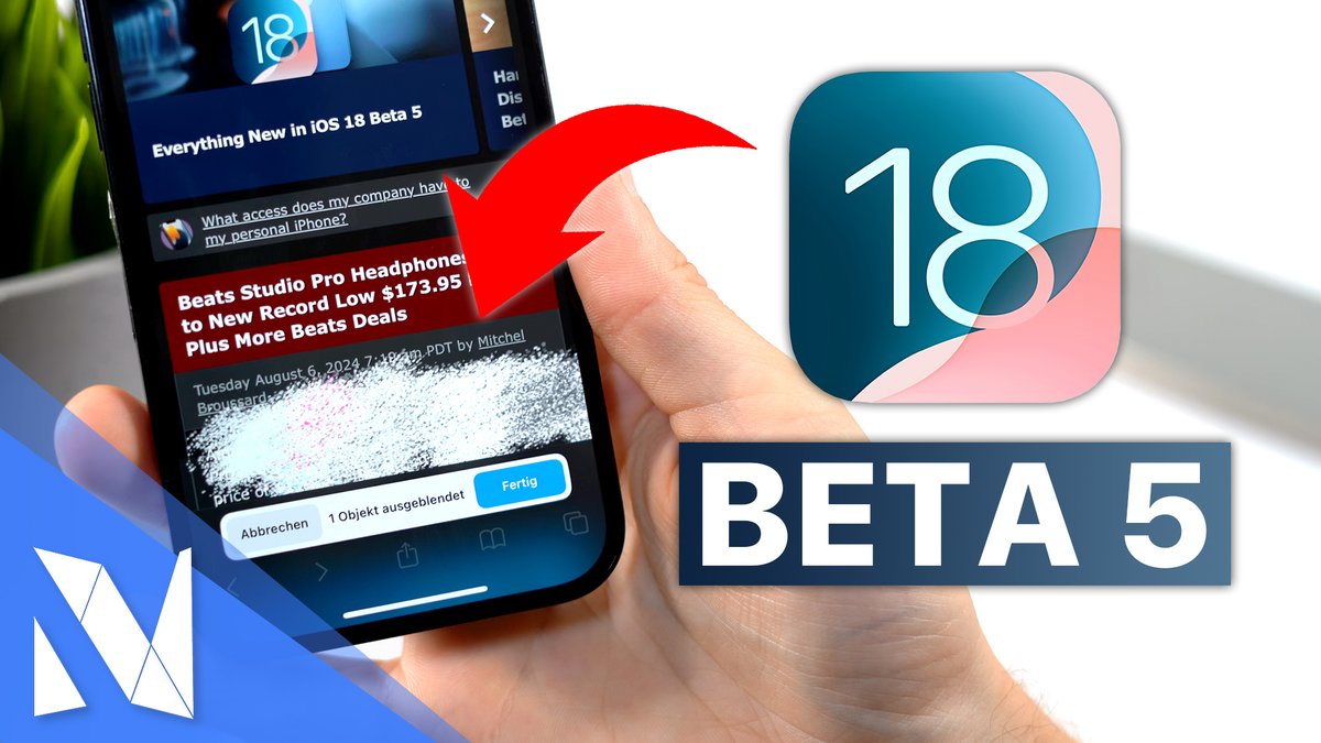 NilsHendrikWelk's tweet photo. iOS 18 Beta 5 ist da und Apple hat einige neue Funktionen hinzugefügt und viele Änderungen vorgenommen 📱🤩 Was ihr alles über das Update wissen müsst, zeige ich euch jetzt in meinem neuen Video! 💪🏼😊 #iOS18Beta5 #iOS18Beta
--> https://t.co/8ofv9iqEgF https://t.co/tO9wS07wHa