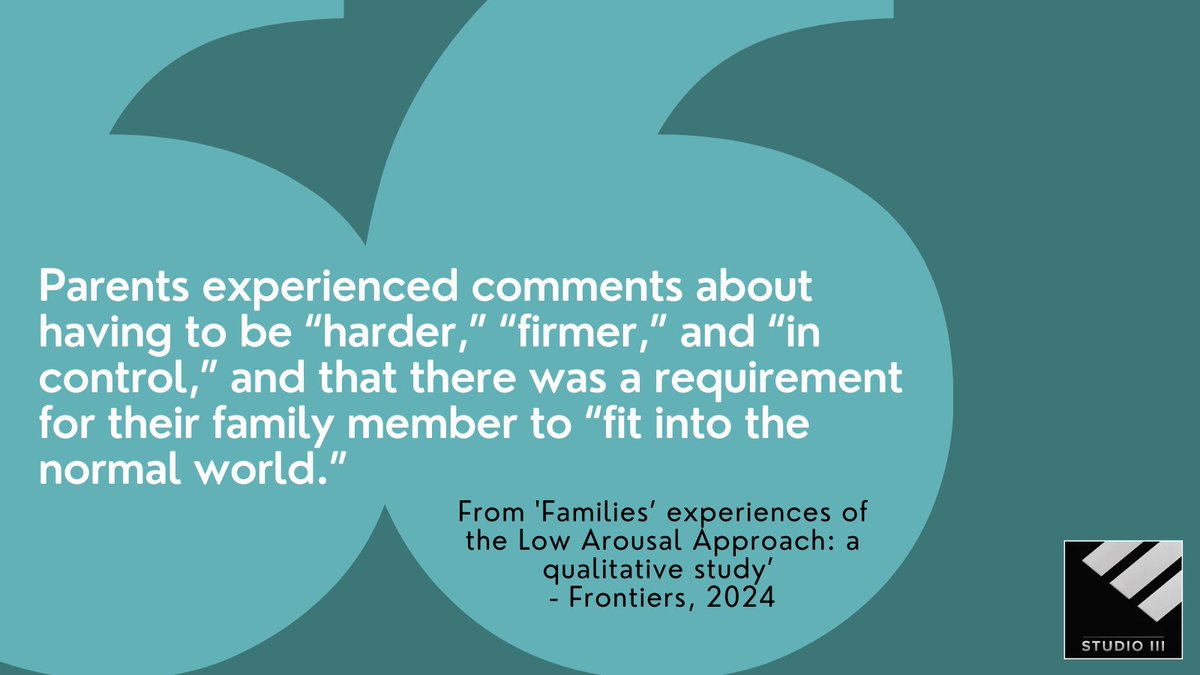 Managing the expectations of others, and society at large, can be a challenge for Low Arousal practitioners who may face criticism from those who believe in more traditional, punitive methods to managing behaviour. 

Read more: frontiersin.org/journals/psych…