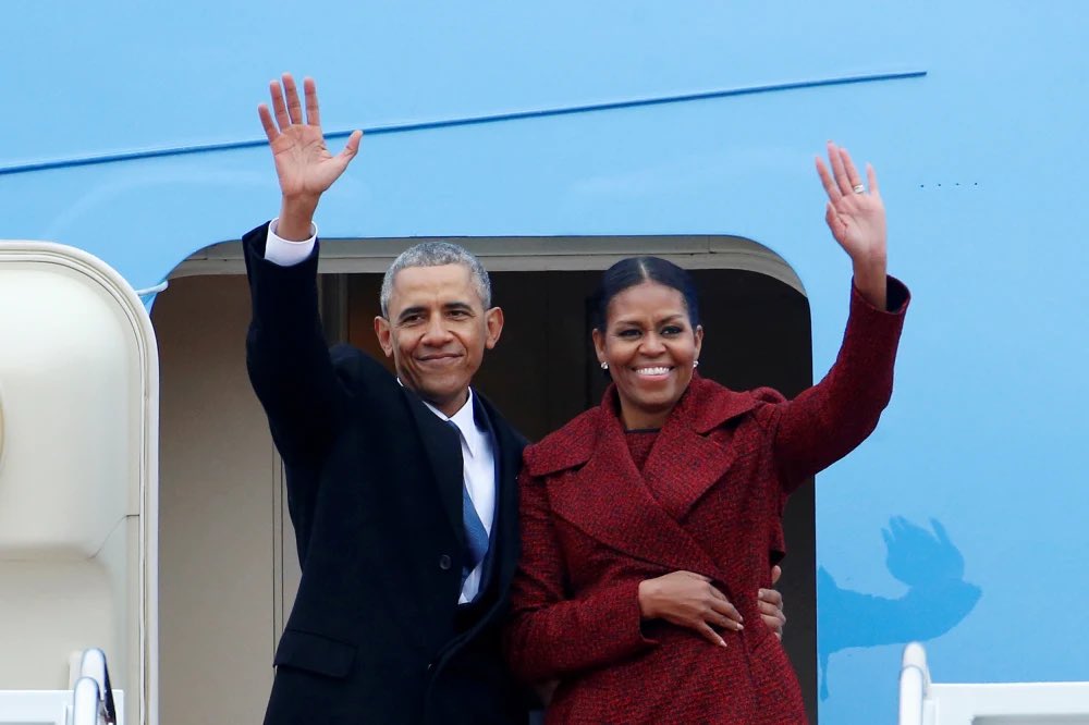 yashar's tweet photo. Statement from Michelle and Barack Obama 

“When a presidential candidate chooses a running mate, it says a lot about who they are and what kind of president they’ll be. Do they pick someone inexperienced and polarizing who will deepen our divisions? Or do they pick someone with the judgment to make tough decisions, and the character to believe that every voice counts and everyone deserves an equal chance?

By selecting Tim Walz to be her vice president from a pool of outstanding Democrats, Kamala Harris has chosen an ideal partner — and made it clear exactly what she stands for.

Governor Walz doesn’t just have the experience to be vice president, he has the values and the integrity to make us proud. As governor, Tim helped families and businesses recover from the pandemic, established paid family leave, guaranteed the right to an abortion, and put common sense gun safety measures in place to keep communities safe. But Tim’s signature is his ability to talk like a human being and treat everyone with decency and respect — not all that surprising considering the fact that he served in the National Guard for 24 years and worked as a high school social studies teacher and football coach before being elected to Congress.

Like Vice President Harris, Governor Walz believes that government works to serve us. Not just some of us, but all of us. That’s what makes him an outstanding governor, and that’s what will make him an even better vice president, ready on day one. Michelle and I couldn’t be happier for Tim and Gwen, their family, and our country.”