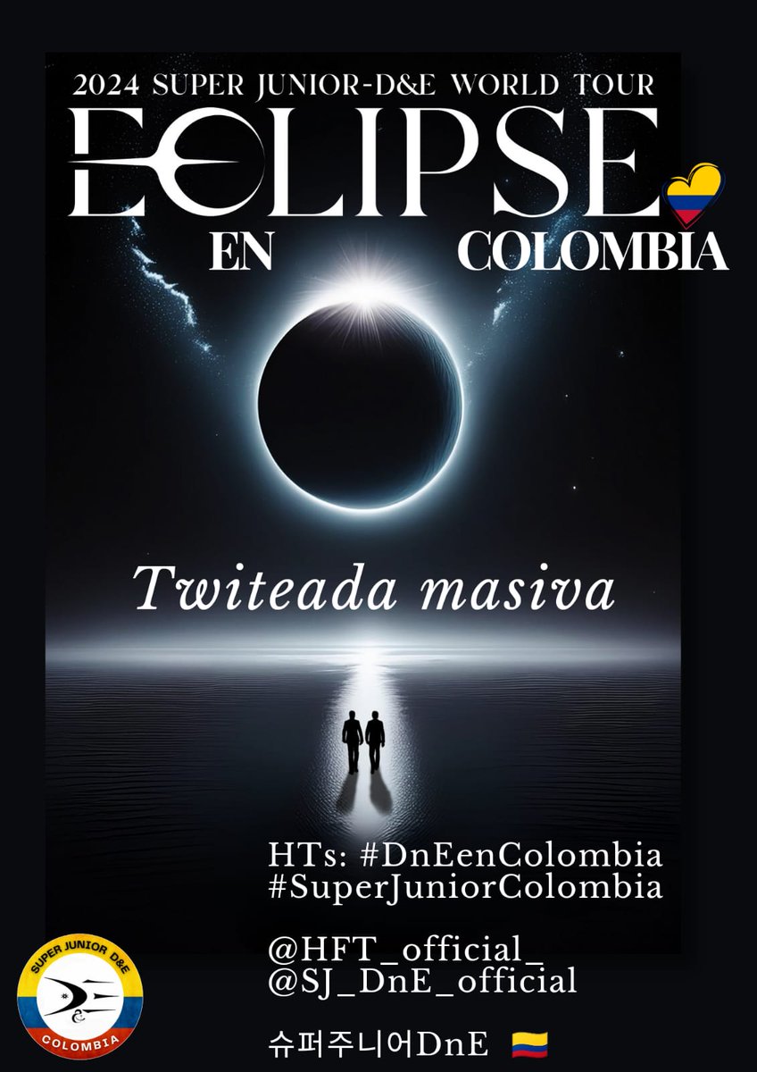 Llamando a Annie &amp; ELF Colombia 

 Te invitamos mañana  miércoles de 7 pm a 10 pm,  para pedir que Super Junior D&amp;E nos emocione con un concierto en nuestro país 🇨🇴

 HTs: 
#DnEenColombia
#SuperJuniorColombia 
Nota especial: 퍼주니어DnE
arroba a: 
@HFT_official_
<a href="/SJ_DnE_official/">SUPER JUNIOR-D&E official</a>