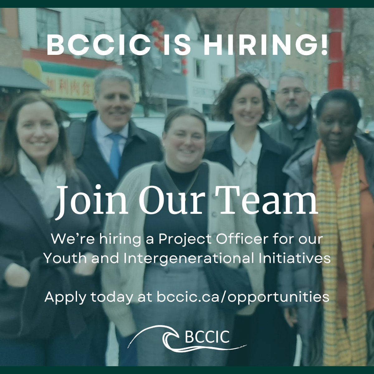 BCCIC is #hiring 📢! Apply to become our new Project Officer: Youth and Intergenerational Initiatives by August 18: bccic.ca/youth-initiati…