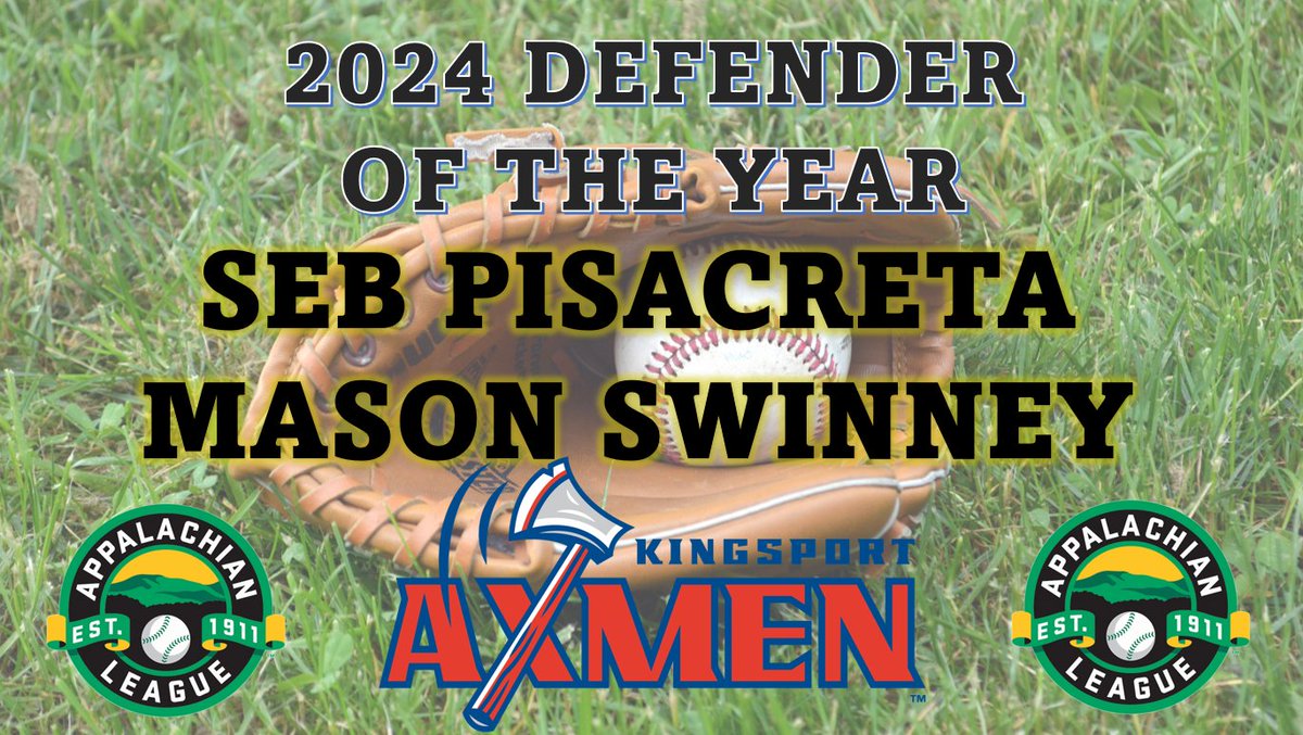 Clay Ramsey (@playbyclay) on Twitter photo <a href="/Pisacreta19/">Sebastian Pisacreta</a> of <a href="/Pitt_BASE/">Pitt Baseball</a> and <a href="/Masonswinney2/">Mason Swinney</a>
of <a href="/DBU_Baseball/">DBU Baseball</a> share 2024's Defender of the Year Award!
Sebastian: 14 games, .993%, 4 runners caught stealing, 200 pitch game on 6/21
Mason: 37 games at Shortstop, .948%, 65 putouts 100 assists, turned 15 Double Plays <a href="/Pisacreta19/">Sebastian Pisacreta</a> of <a href="/Pitt_BASE/">Pitt Baseball</a> and <a href="/Masonswinney2/">Mason Swinney</a>
of <a href="/DBU_Baseball/">DBU Baseball</a> share 2024's Defender of the Year Award!
Sebastian: 14 games, .993%, 4 runners caught stealing, 200 pitch game on 6/21
Mason: 37 games at Shortstop, .948%, 65 putouts 100 assists, turned 15 Double Plays