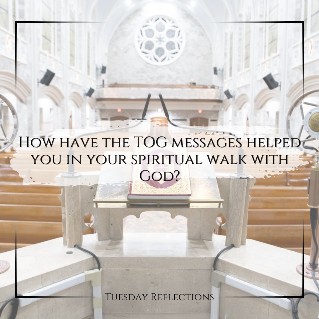 truthofgodtimes's tweet photo. It's #TuesdayReflections and we want to hear from you! Head to the comments below and share how the TOG messages have helped you in your
spiritual walk with God?

#FCOOLJC #TOGTIMES #GinoJennings #HolyTimes https://t.co/taH67ZWx53