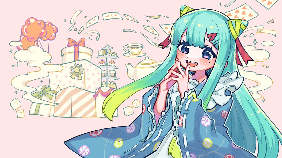 Teabreak_drop's tweet image. おはなーめ！🍭✨

本日、3周年と誕生日を迎えました🙌
休止が長くても待ってくれる人がいたから
華飴は今もここにいることができています。
いつもおおきに！

22時からは #参加型じゃんたま 配信！
久々に同卓＆お話できるのを楽しみにしているね！

素敵な1日になりますように🍀
#おはようVtuber