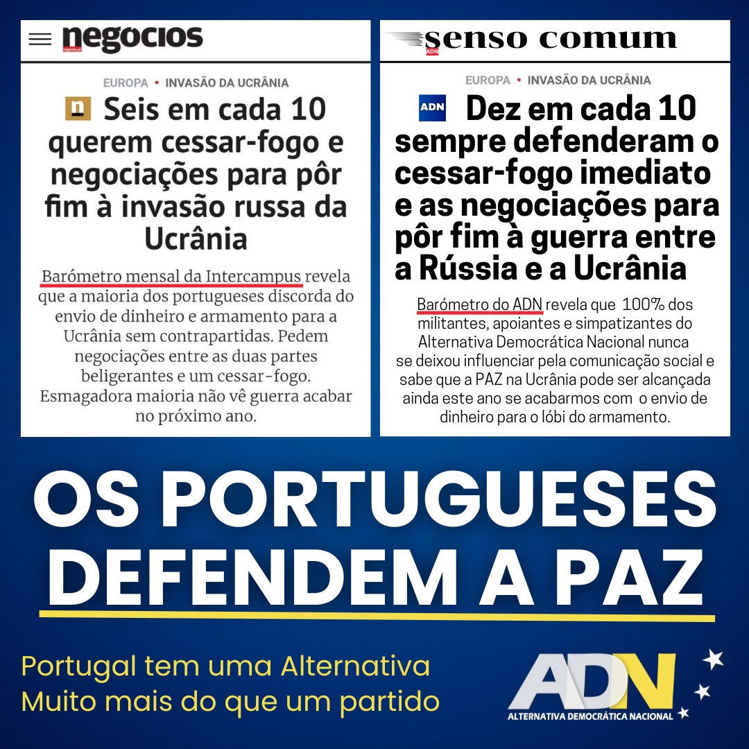 ADN sempre apelou à paz.🕊